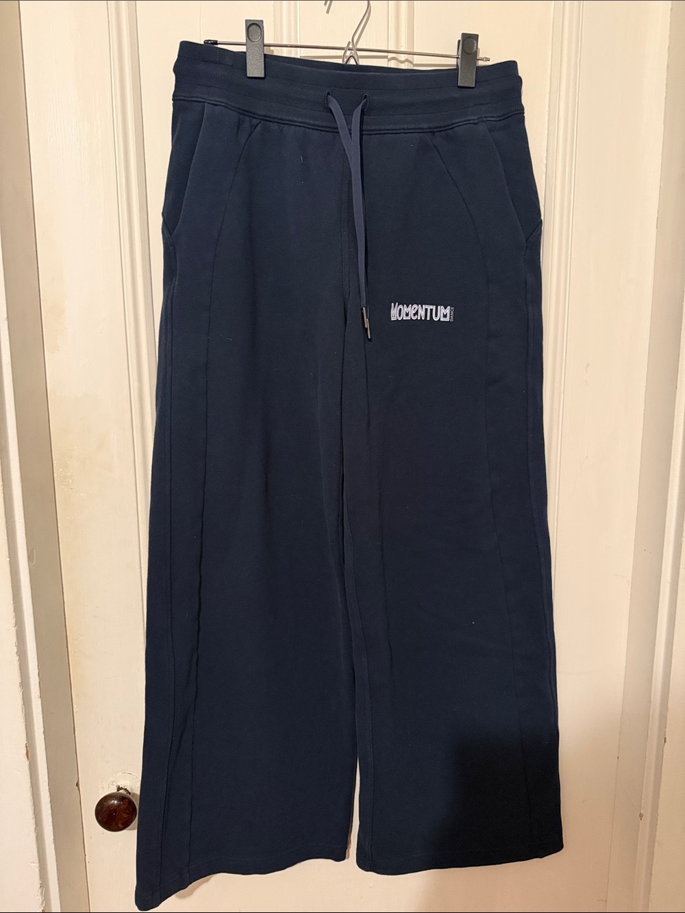 Momentum Navy Wide-Leg Sweatpants